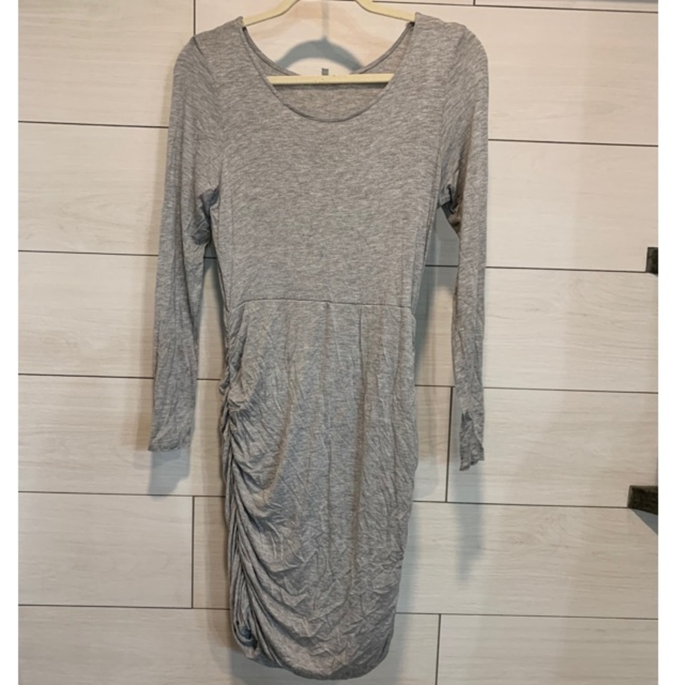 Gray bodycon dress